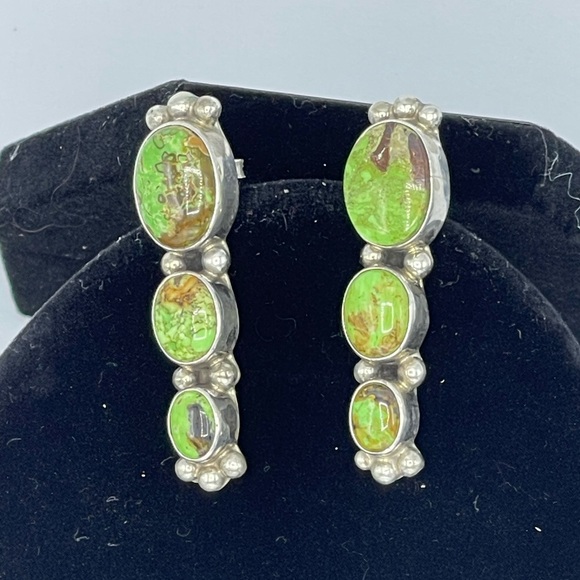Kathleen Chavez Gaspeite and Silver Earrings